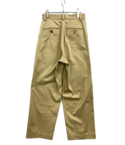 Drawing Numbers ドローイングナンバーズ プレーンチノパン ワイドパンツ ベージュ レディース SIZE 38