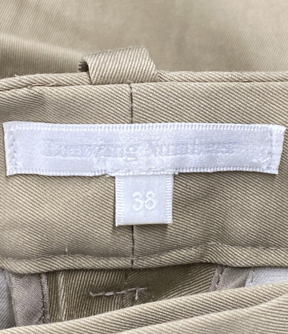 Drawing Numbers ドローイングナンバーズ プレーンチノパン ワイドパンツ ベージュ レディース SIZE 38