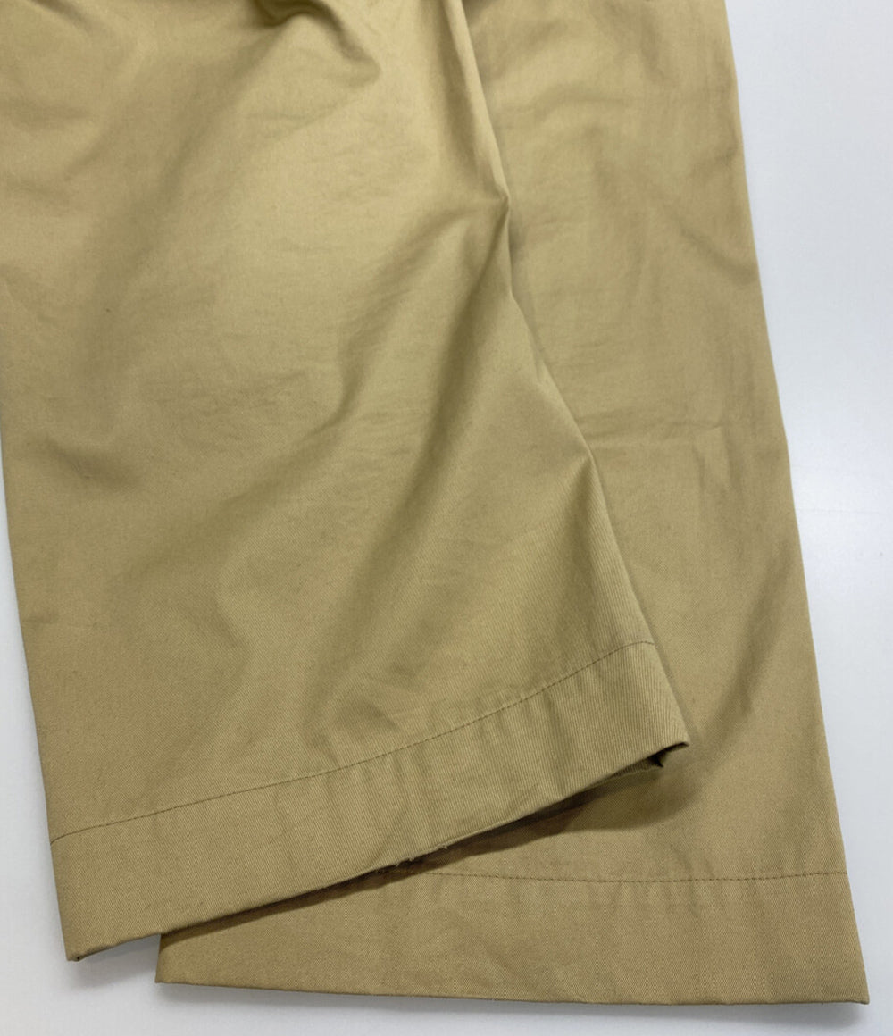 Drawing Numbers ドローイングナンバーズ プレーンチノパン ワイドパンツ ベージュ レディース SIZE 38
