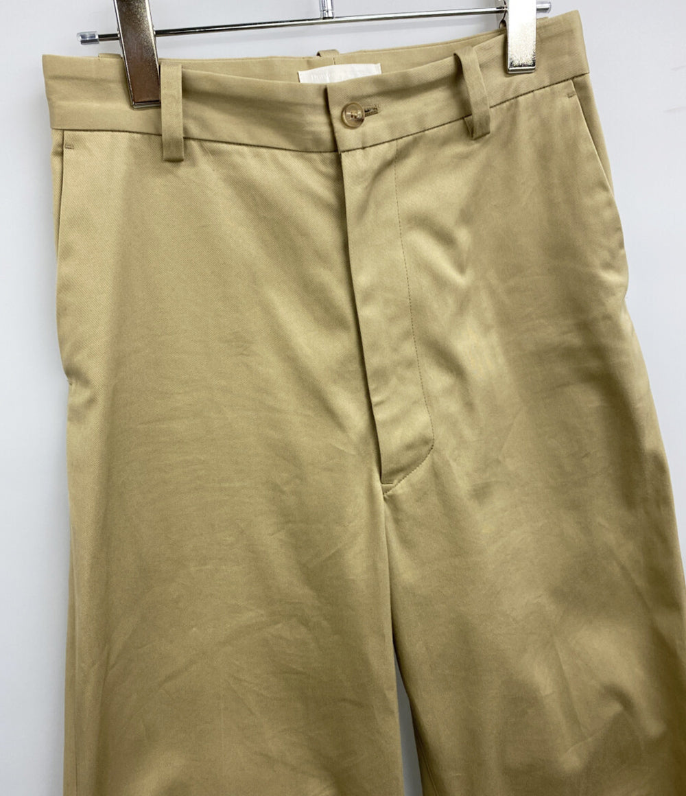 Drawing Numbers ドローイングナンバーズ プレーンチノパン ワイドパンツ ベージュ レディース SIZE 38