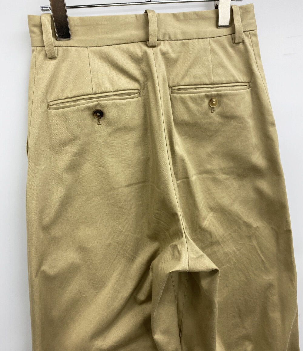 Drawing Numbers ドローイングナンバーズ プレーンチノパン ワイドパンツ ベージュ レディース SIZE 38