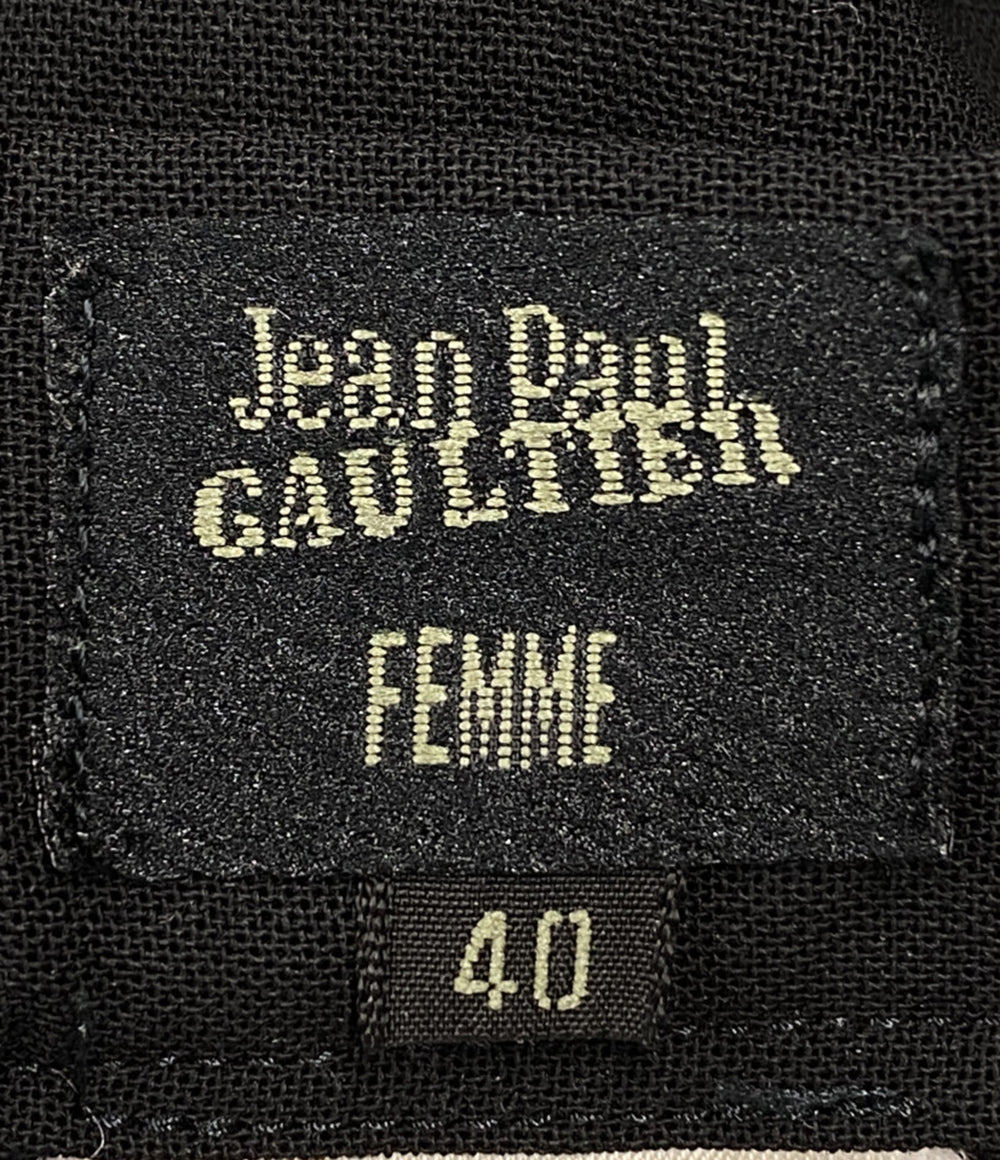 JEAN PAUL GAULTIER パンツ ウールスラックス ブラック レディース SIZE 40 ジャンポール・ゴルチェ