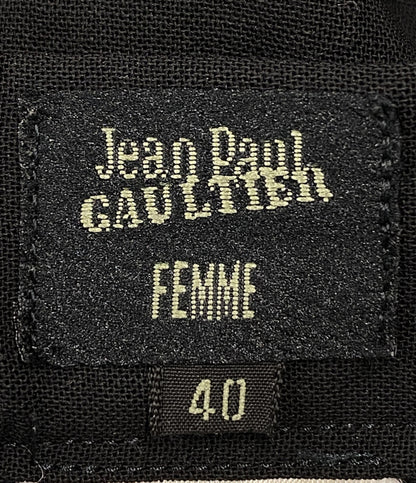 JEAN PAUL GAULTIER パンツ ウールスラックス ブラック レディース SIZE 40 ジャンポール・ゴルチェ