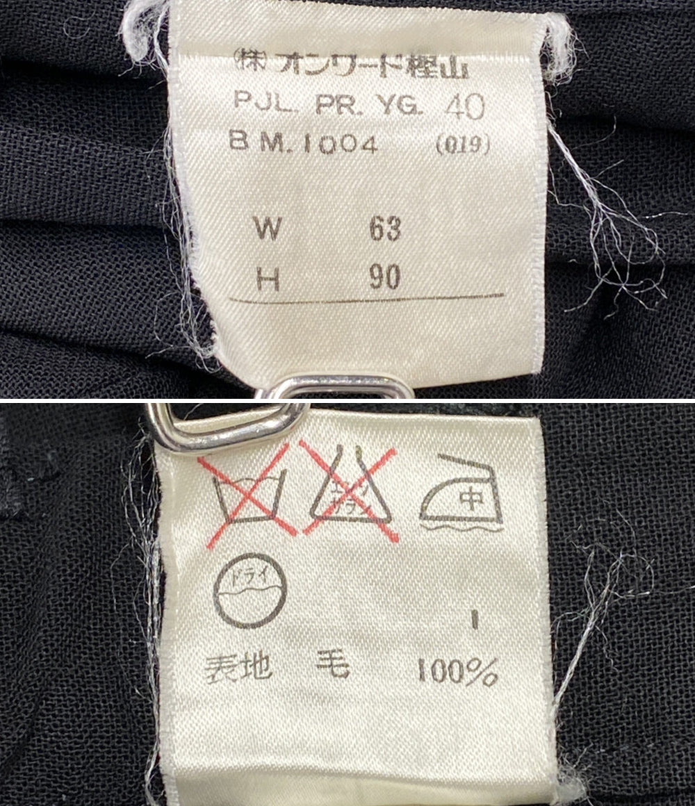 JEAN PAUL GAULTIER パンツ ウールスラックス ブラック レディース SIZE 40 ジャンポール・ゴルチェ
