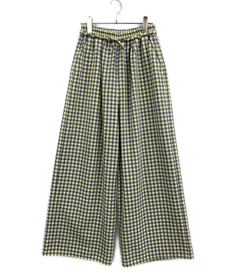 MAISON SPECIAL チェックタックイージーパンツ 21261465705 レディース SIZE 38 メゾンスペシャル