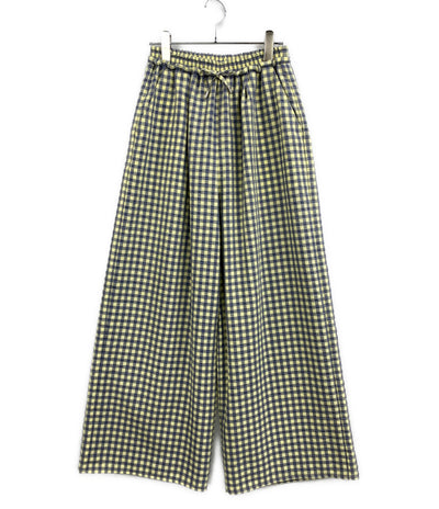 MAISON SPECIAL チェックタックイージーパンツ 21261465705 レディース SIZE 38 メゾンスペシャル