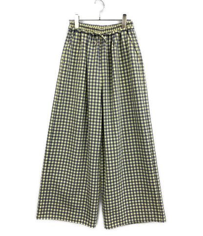 MAISON SPECIAL チェックタックイージーパンツ 21261465705 レディース SIZE 38 メゾンスペシャル