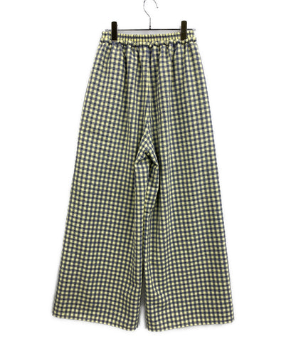 MAISON SPECIAL チェックタックイージーパンツ 21261465705 レディース SIZE 38 メゾンスペシャル