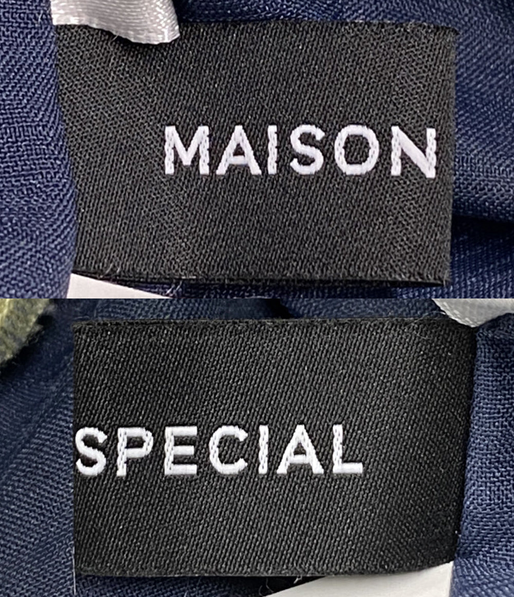 MAISON SPECIAL チェックタックイージーパンツ 21261465705 レディース SIZE 38 メゾンスペシャル