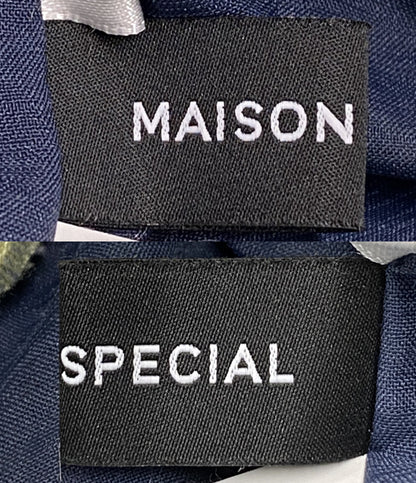 MAISON SPECIAL チェックタックイージーパンツ 21261465705 レディース SIZE 38 メゾンスペシャル