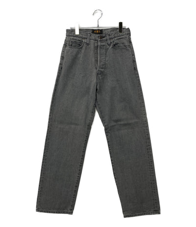 美品 Owatteru&co オワッテルアンドコー デニムパンツ ワイドストレート グレー メンズ SIZE -