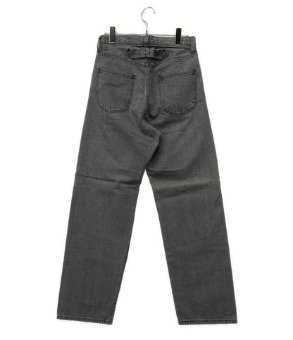美品 Owatteru&co オワッテルアンドコー デニムパンツ ワイドストレート グレー メンズ SIZE -