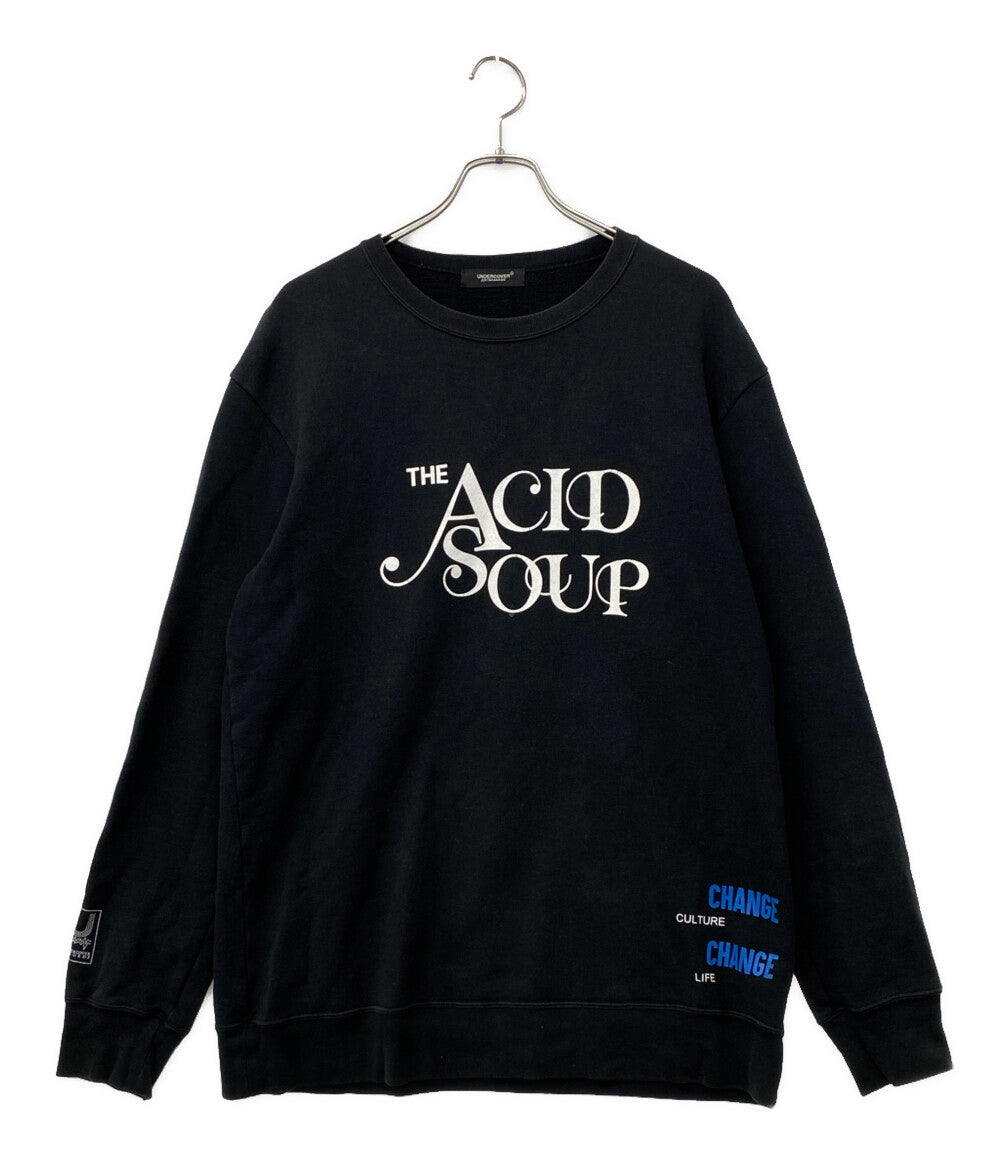 UNDERCOVER スウェットシャツ ブラック UCW9805 THE ACID SOUP メンズ SIZE 4 アンダーカバー