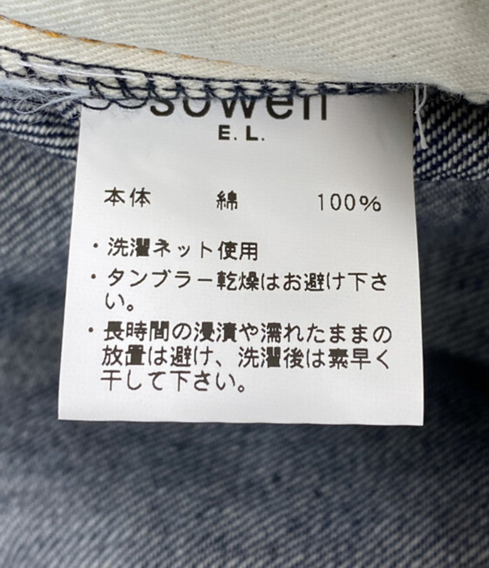 美品 sowell ソウェル デニムパンツ ワイドデニム インディゴ メンズ SIZE L