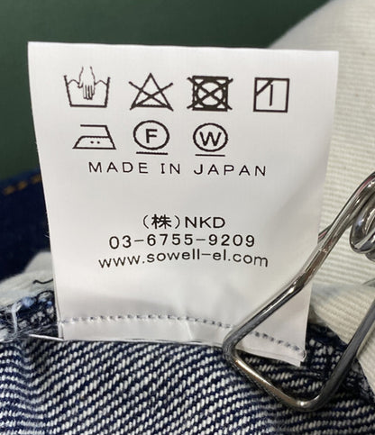 美品 sowell ソウェル デニムパンツ ワイドデニム インディゴ メンズ SIZE L