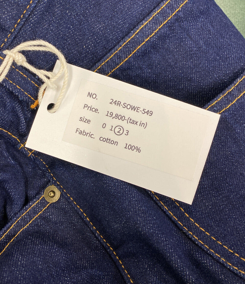 美品 sowell ソウェル デニムパンツ ワイドデニム インディゴ メンズ SIZE L