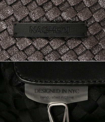 美品 NAGHEDI ナゲディ トートバッグ メッシュバッグ シルバー レディース