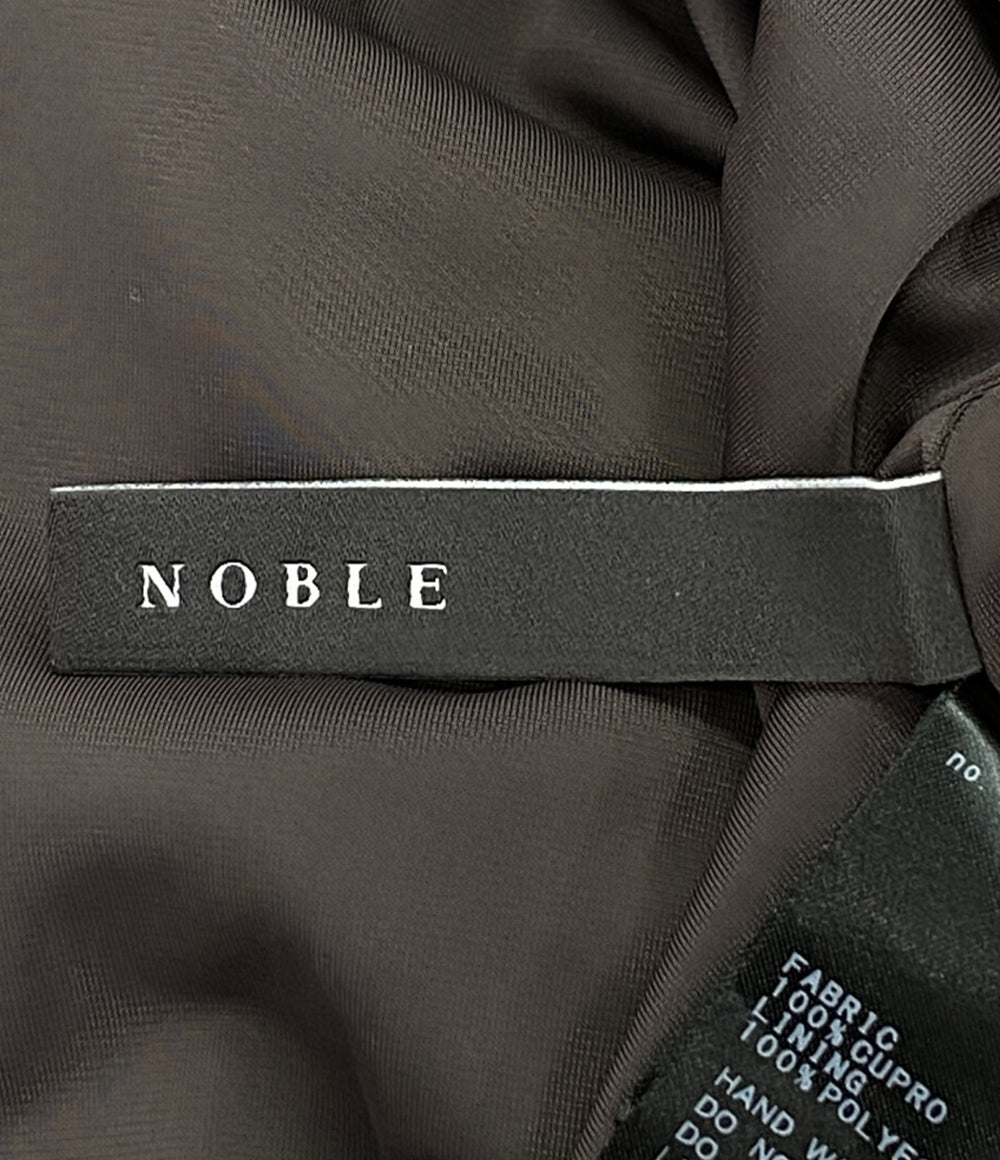NOBLE キュプラサテンナローAラインスカート 24-060-240-5071-3-0 レディース SIZE 36 ノーブル
