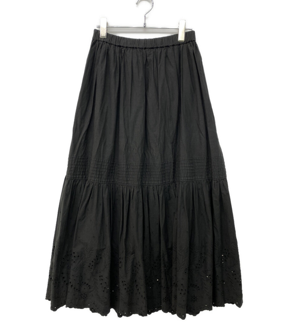 Spick&Span スピック＆スパン スカート エンブロイダリーレース ブラック 23-060-200-9036-3 レディース SIZE 38