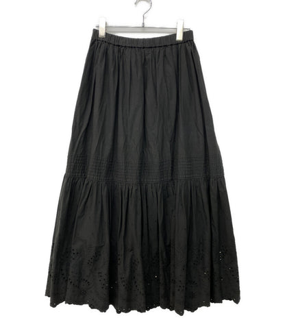 Spick&Span スピック＆スパン スカート エンブロイダリーレース ブラック 23-060-200-9036-3 レディース SIZE 38
