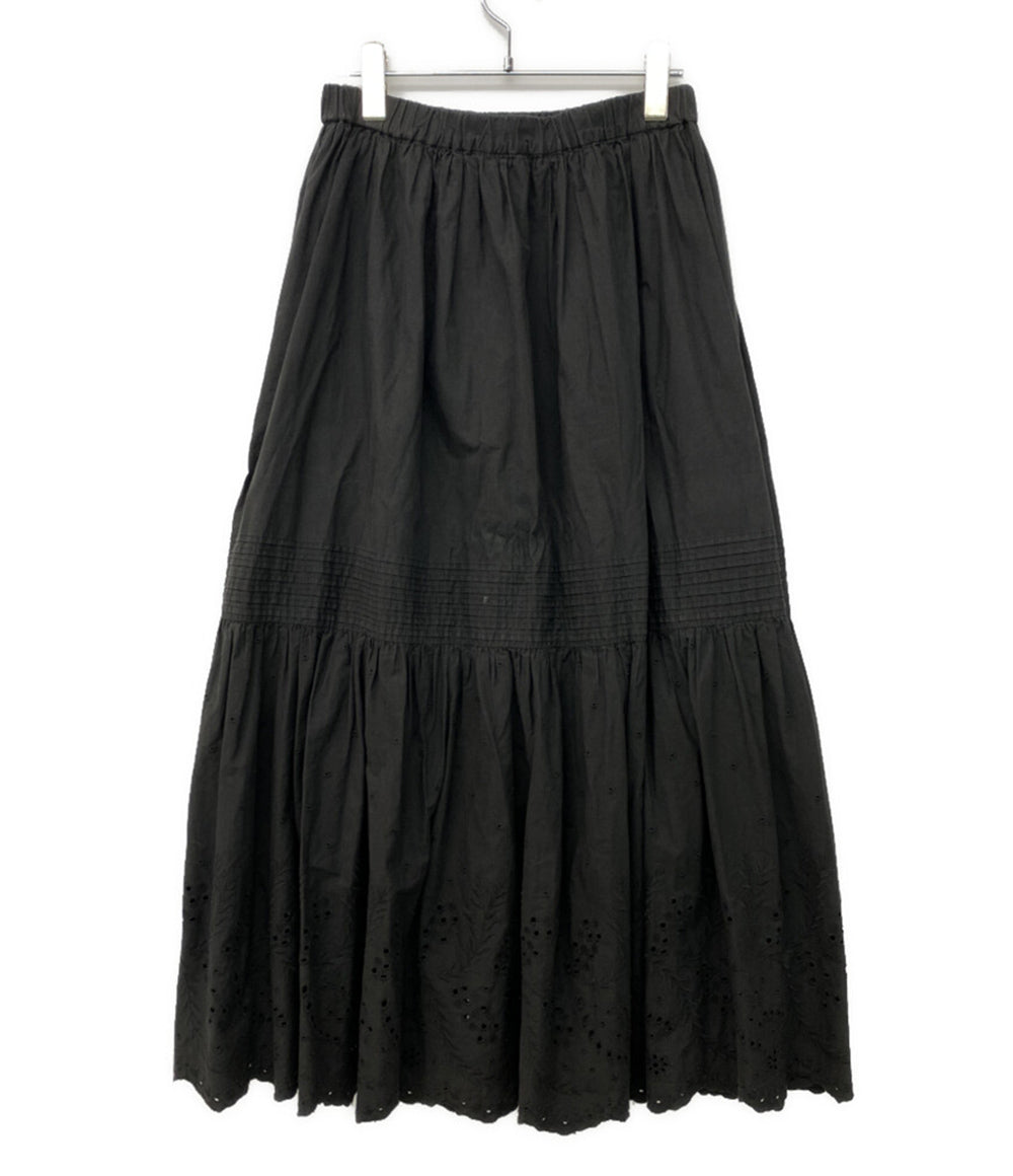Spick&Span スピック＆スパン スカート エンブロイダリーレース ブラック 23-060-200-9036-3 レディース SIZE 38