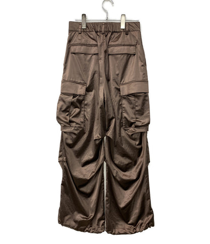 emmi エミ カーゴパンツ サテン ブラウン レディース SIZE 1