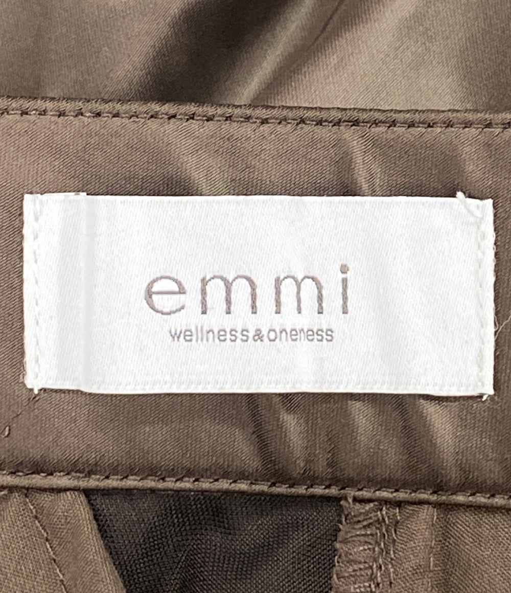 emmi エミ カーゴパンツ サテン ブラウン レディース SIZE 1