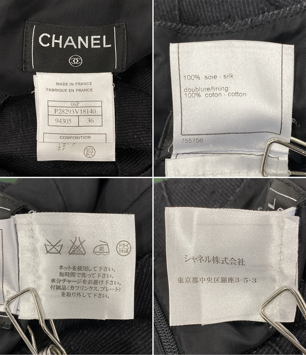 CHANEL シルクネップスカート ココマーク P28293V18140 レディース SIZE 36 シャネル