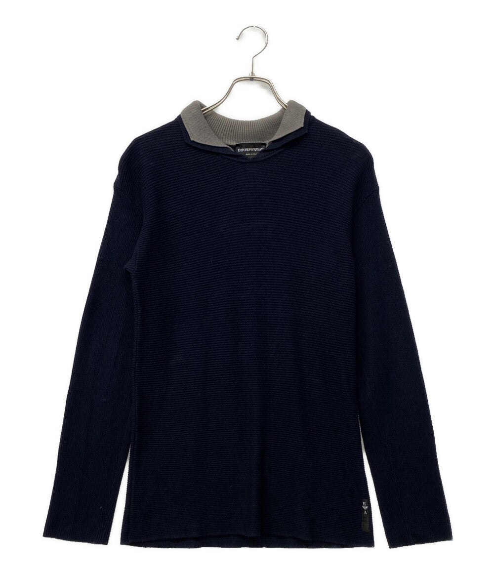 EMPORIO ARMANI コットンポロシャツ バイカラー メンズ SIZE 50 エンポリオ・アルマーニ
