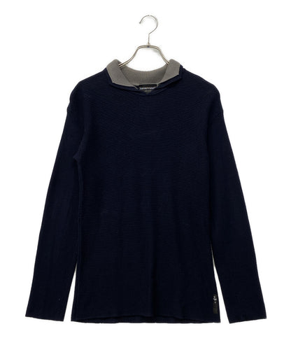 EMPORIO ARMANI コットンポロシャツ バイカラー メンズ SIZE 50 エンポリオ・アルマーニ