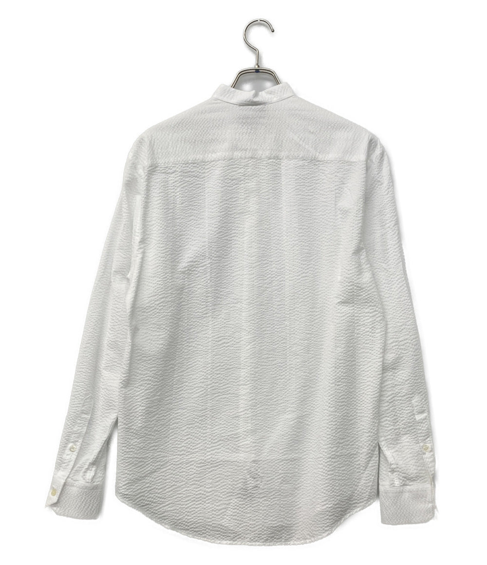 EMPORIO ARMANI 長袖シャツ ホワイト バンドカラー メンズ SIZE S エンポリオ・アルマーニ