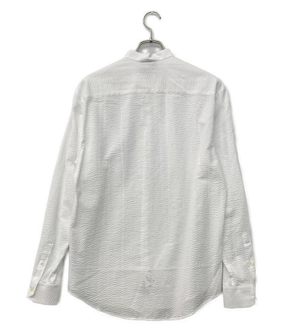EMPORIO ARMANI 長袖シャツ ホワイト バンドカラー メンズ SIZE S エンポリオ・アルマーニ