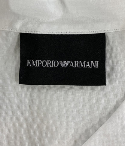 EMPORIO ARMANI 長袖シャツ ホワイト バンドカラー メンズ SIZE S エンポリオ・アルマーニ