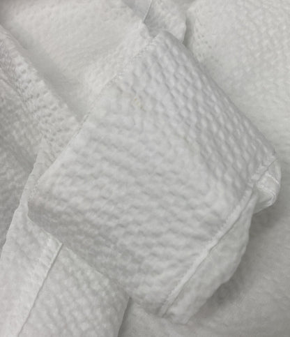 EMPORIO ARMANI 長袖シャツ ホワイト バンドカラー メンズ SIZE S エンポリオ・アルマーニ