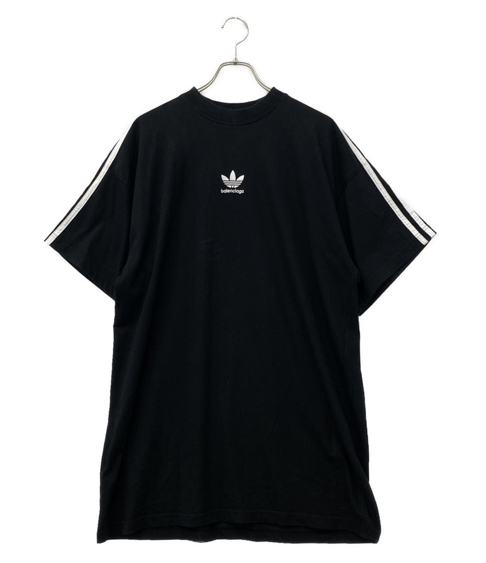 BALENCIAGA×adidas アディダス 半袖Ｔシャツ ブラック 23SS メンズ SIZE L バレンシアガ