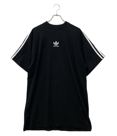 BALENCIAGA×adidas アディダス 半袖Ｔシャツ ブラック 23SS メンズ SIZE L バレンシアガ