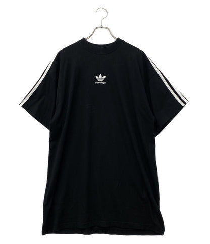 BALENCIAGA×adidas アディダス 半袖Ｔシャツ ブラック 23SS メンズ SIZE L バレンシアガ