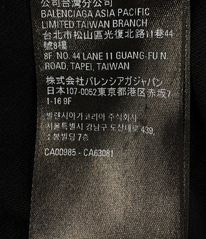 BALENCIAGA×adidas アディダス 半袖Ｔシャツ ブラック 23SS メンズ SIZE L バレンシアガ