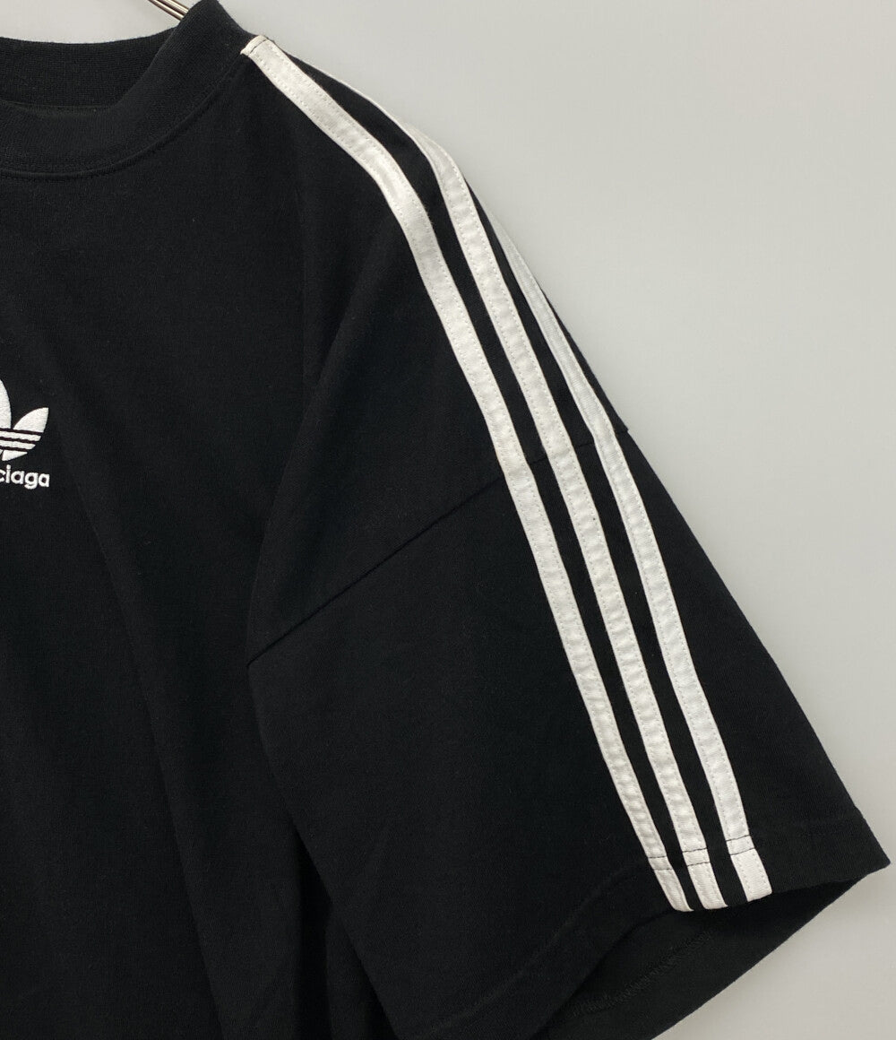 BALENCIAGA×adidas アディダス 半袖Ｔシャツ ブラック 23SS メンズ SIZE L バレンシアガ