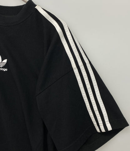 BALENCIAGA×adidas アディダス 半袖Ｔシャツ ブラック 23SS メンズ SIZE L バレンシアガ
