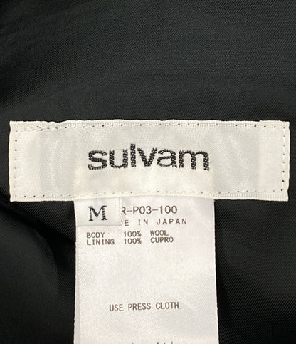 sulvam パンツ スラックス ブラック SR-P03-100 23SS メンズ SIZE M サルバム