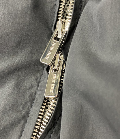 MIU MIU テクニカルシルクジップブルゾン 25ss レディース SIZE 36 ミュウ ミュウ