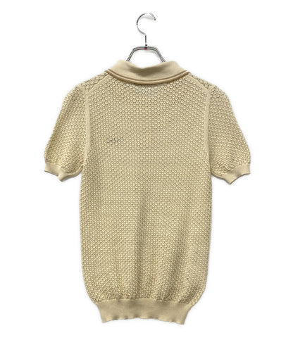 MIU MIU 半袖ニット メッシュニットポロ コットン 25SS レディース SIZE 38 ミュウ ミュウ