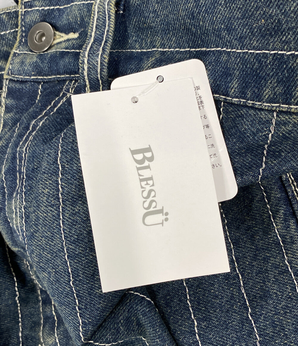 美品 BLESSU ブレスユー デニムパンツ ストライプ BU0140 メンズ SIZE M