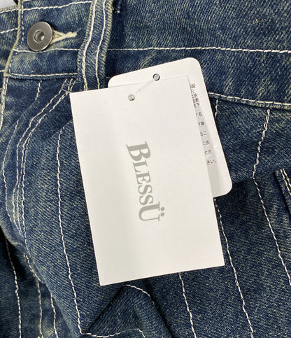 美品 BLESSU ブレスユー デニムパンツ ストライプ BU0140 メンズ SIZE M