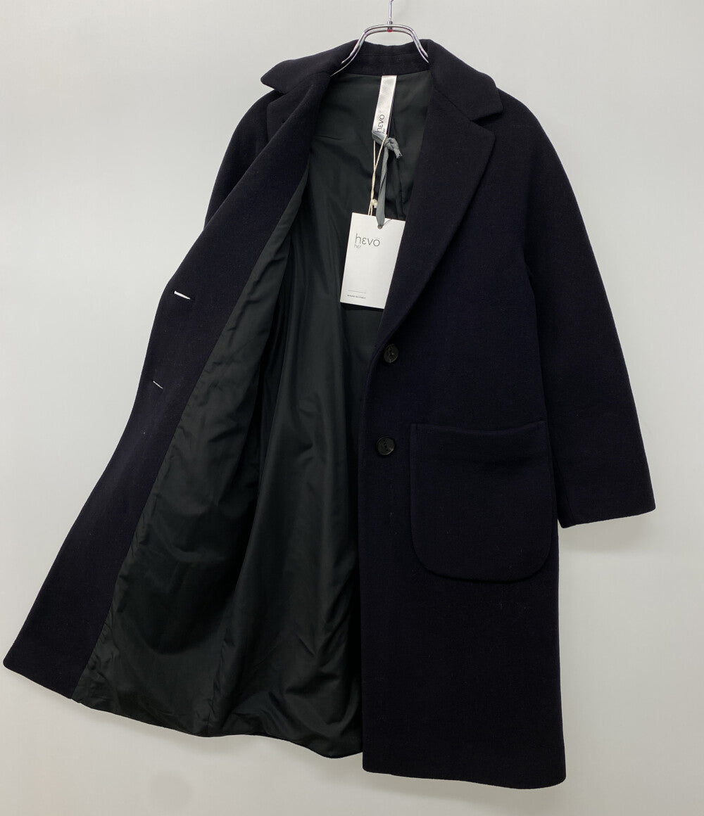 hevo ウールチェスターコート パッチポケット レディース SIZE 38 イーヴォ