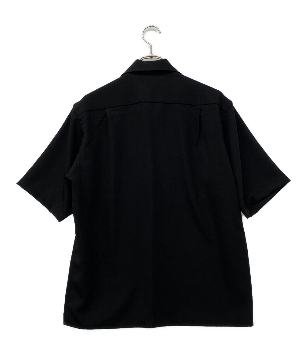 美品 sowell ソウェル オープンカラーシャツ 半袖 ブラック メンズ SIZE 2