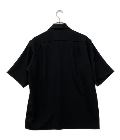 美品 sowell ソウェル オープンカラーシャツ 半袖 ブラック メンズ SIZE 2