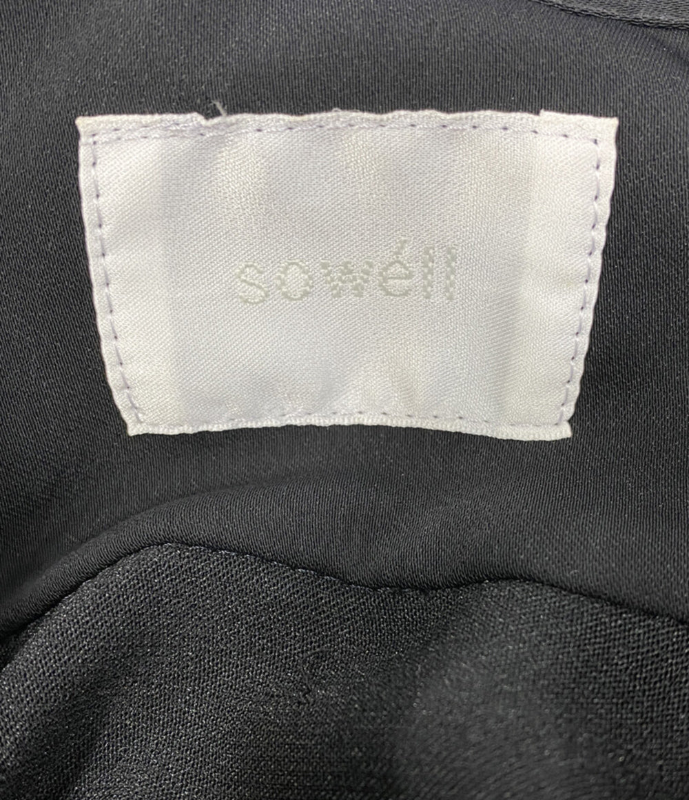 美品 sowell ソウェル オープンカラーシャツ 半袖 ブラック メンズ SIZE 2