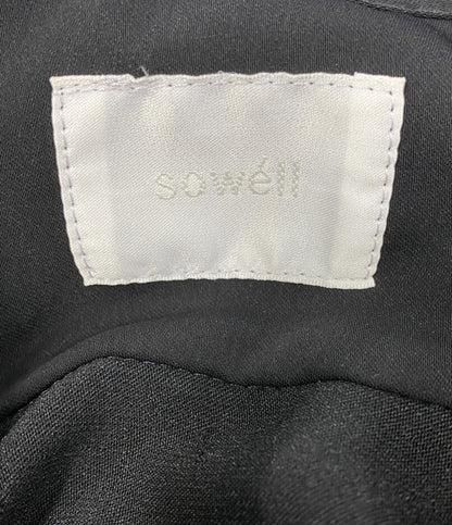 美品 sowell ソウェル オープンカラーシャツ 半袖 ブラック メンズ SIZE 2